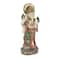 26.5" Gold Ganesh Sculpture with Green, Blue & Red Accents